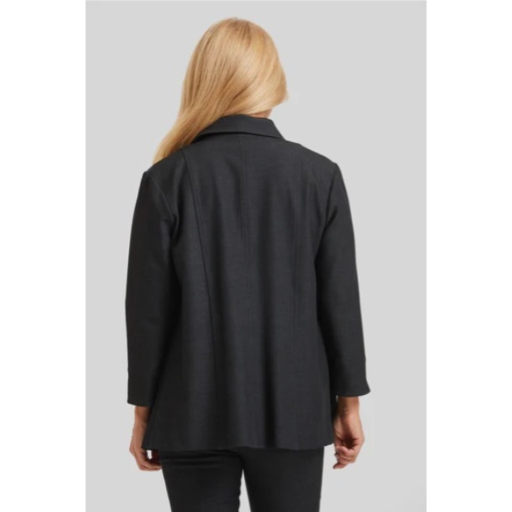 Peace of Cloth Womens Black Panticular Kate Button Up Shirt Jacket Size Small - Picture 7 of 9